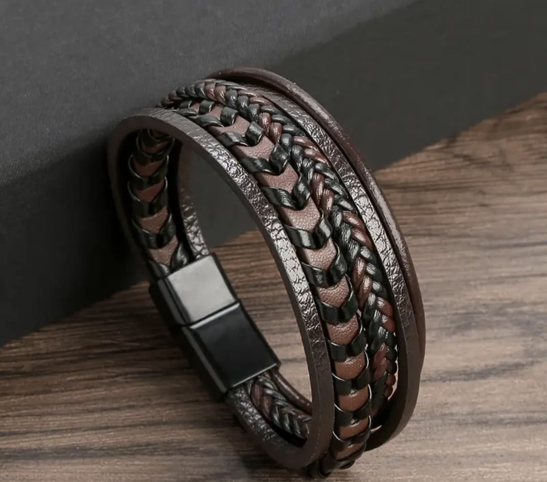 Pulsera para caballero / cafe