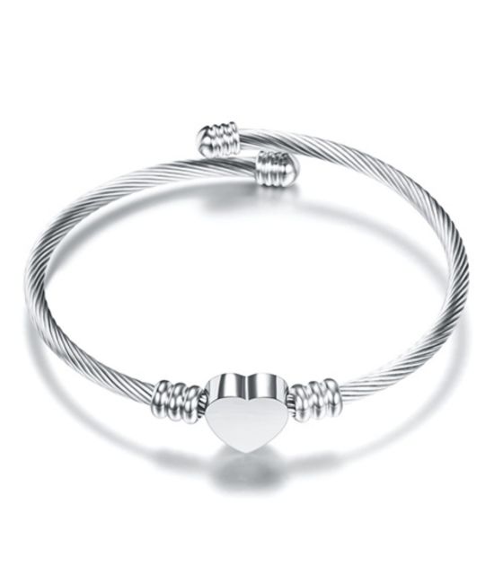 Brazalete Plata corazón
