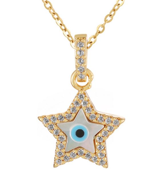 Collar estrella ojo turco