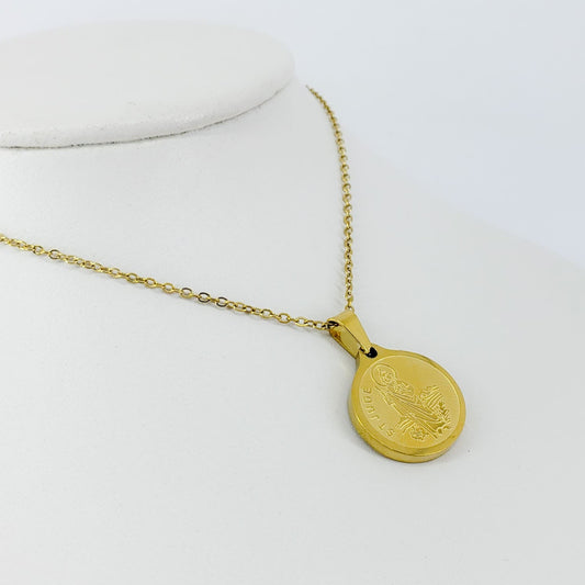 Collar dorado San Judas Tadeo