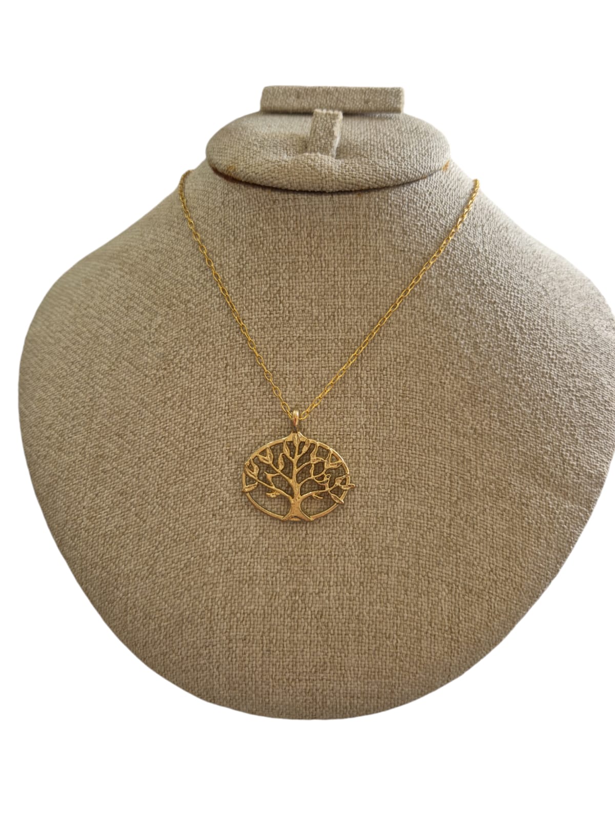 Collar arbol dorado